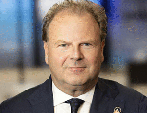 Middle-aged man in suit and tie
