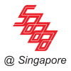 Red stylized logo above "@ Singapore" text