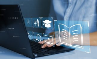 E-learning,Education,,Internet,Lessons,And,Online,Webinar.,Person,Who,Attends